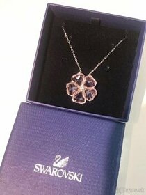 Swarovski necklace Rose flower New