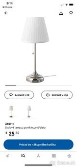 Predám lampy ikea