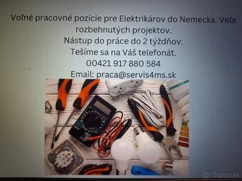 Voľné pracovné miesta pre elektrikárov