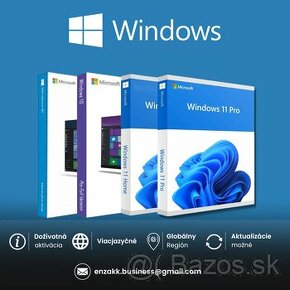 Originál licencie Win 11 Home/PRO, Win 10Home/PRO