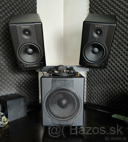 set aktivnych monitorov M-audio 2x BX8a Deluxe + 1x SBX10 - 1