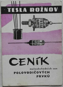 Ceník obrazovek a prijímacích elektronek, ceník polovodičový