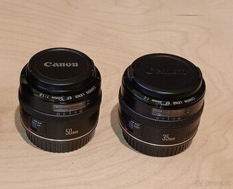 Canon EF 35mm, 50mm, 28-135mm