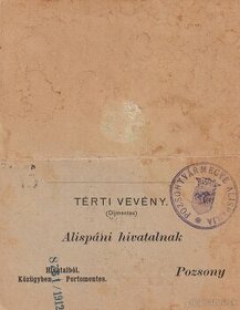 Staré úradné dokumenty - Bratislava, Trnava