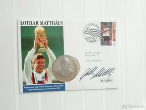 Obálka s medailou Lothar Matthäus