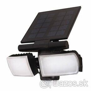 LED solárne svetlo so senzorom, 8W, 600lm, Li-on, čierna