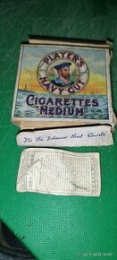 Vintage cigaretová krabička