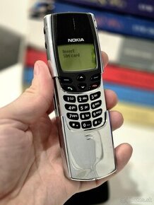 NOKIA 8810 CHROME - TOP STAV + ÚPLNE NOVÁ CHRÓMOVÁ BATERKA