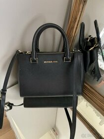 Michal Kors original, kabelka Messenger čierna crossbody