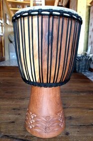 Grand Djembe Mali tvrdé drevo. 59-64cm, priemer 31-35cm - 1