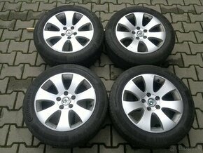 Elektrony Skoda Superb 2  5x112 r16,letne pneu. 205/55 r16