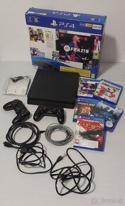 Playstation 4 slim 500GB + 5 x hry