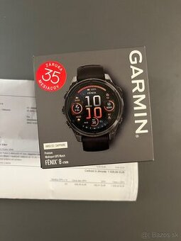 Garmin Fenix 8 AMOLED 47 mm, Sapphire Carbon Titanium Black