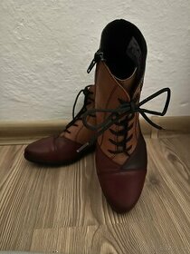 Dámske jarné/jesenné kožené topánky Rieker
