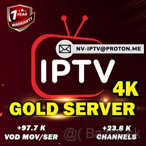 IPTV GOLD Server 4K UHD (1 jaar)