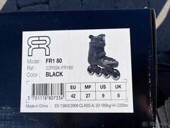 FR Skates FR1 80 Black Veľ. 42