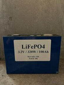 LiFePO4 články, 3.2V, 320Wh, 100Ah