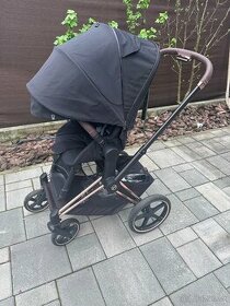 Cybex Priam Rose gold podvozok +Seat pack black