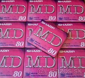 SHARP - MD 80 min / Minidisc / nové / 10ks