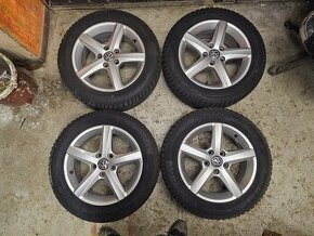 5x112 originál vw elektróny a zimné pneu 205/55 R16 H