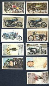Vkladané obrázky Motosprint a Autosprint zo žuvačiek 1975 - 1