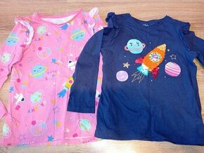 Balík oblečenia pre dievčatá veľkosť 122 a 128 - 1