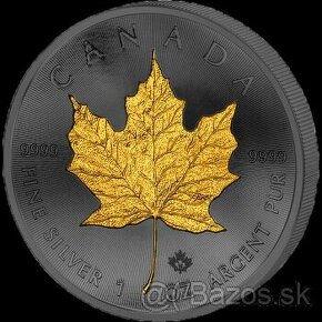 Investicne striebro mince minca Maple Leaf