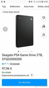 Seagate PS4/PS5 original externý HDD