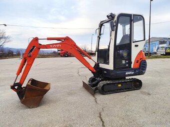 Minibager Kubota. Vaha 1550kg. Rychloupinak, 2x lyzica.