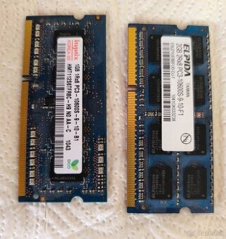 SODIMM DDR3 10600 2GB + 1GB