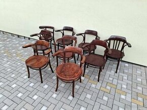 Celodřevěná kresla THONET po renovaci