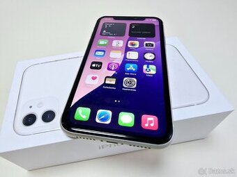 APPLE iPhone 11 64GB White,Nová batéria 100%