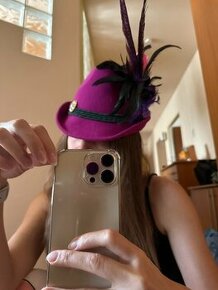 Polovnicky klobuk damsky fialovy - 1