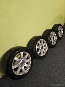 Alu.VW 5x112R16+pneu 205/55 R16 letné