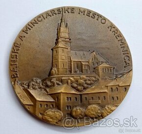 Medaile Banské a Minciarske Mesto Kremnica 1930 Antonín Hán