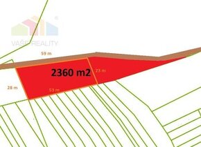 Pozemok 2360 m2, Stará Turá - Papraď (možnosť + 3000 m2)