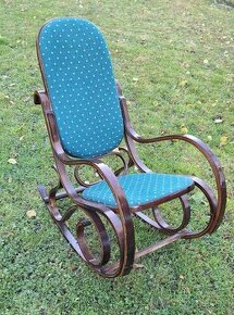 Houpací křesko THONET krásné zelené nepoškozoné.