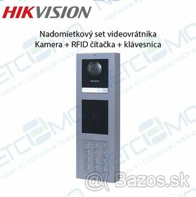 Set videovrátnika Hikvision s čítačkou kariet a klávesnicou