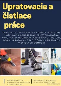 Upratovacie a čistiace práce