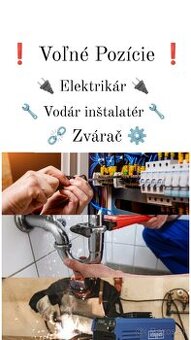 Elektrikár, Vodár, Zvárač - brigádne, ale aj dlhodobo