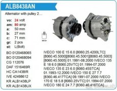 alternátor Iveco,Renault;Scania,Volvo