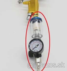 NOVÝ Regulátor tlaku + manometer + odkaľovač + rýchlospojka - 1