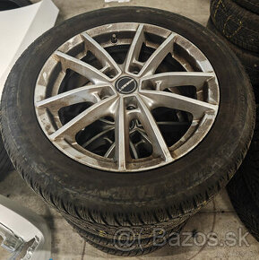 Zimné 4ks alu disky Borbet VW 5x112 R16 pneu 205/55R16