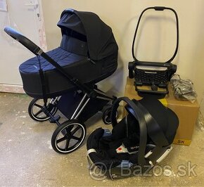 Kočík Cybex Priam Chrome Black - Trojkombinácia