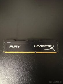 Pamäť RAM 4GB DDR3 1600MHz CL10 Kingston HyperX Fury čierna