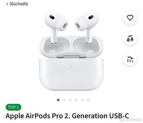 Kúpim  Apple Airpods PRO  2 neotvorenych, Bratislava