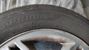 Zliatinové disky 6J x 15 4x100 ET50 a pneumatiky Hankook