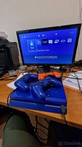 PS4 blue edition + 3 ovládače