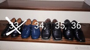 Chlapčenské spoločenské topánky 34, 35, 36