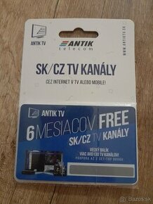 Antik TV voucher kupon na 1/2 roka TV